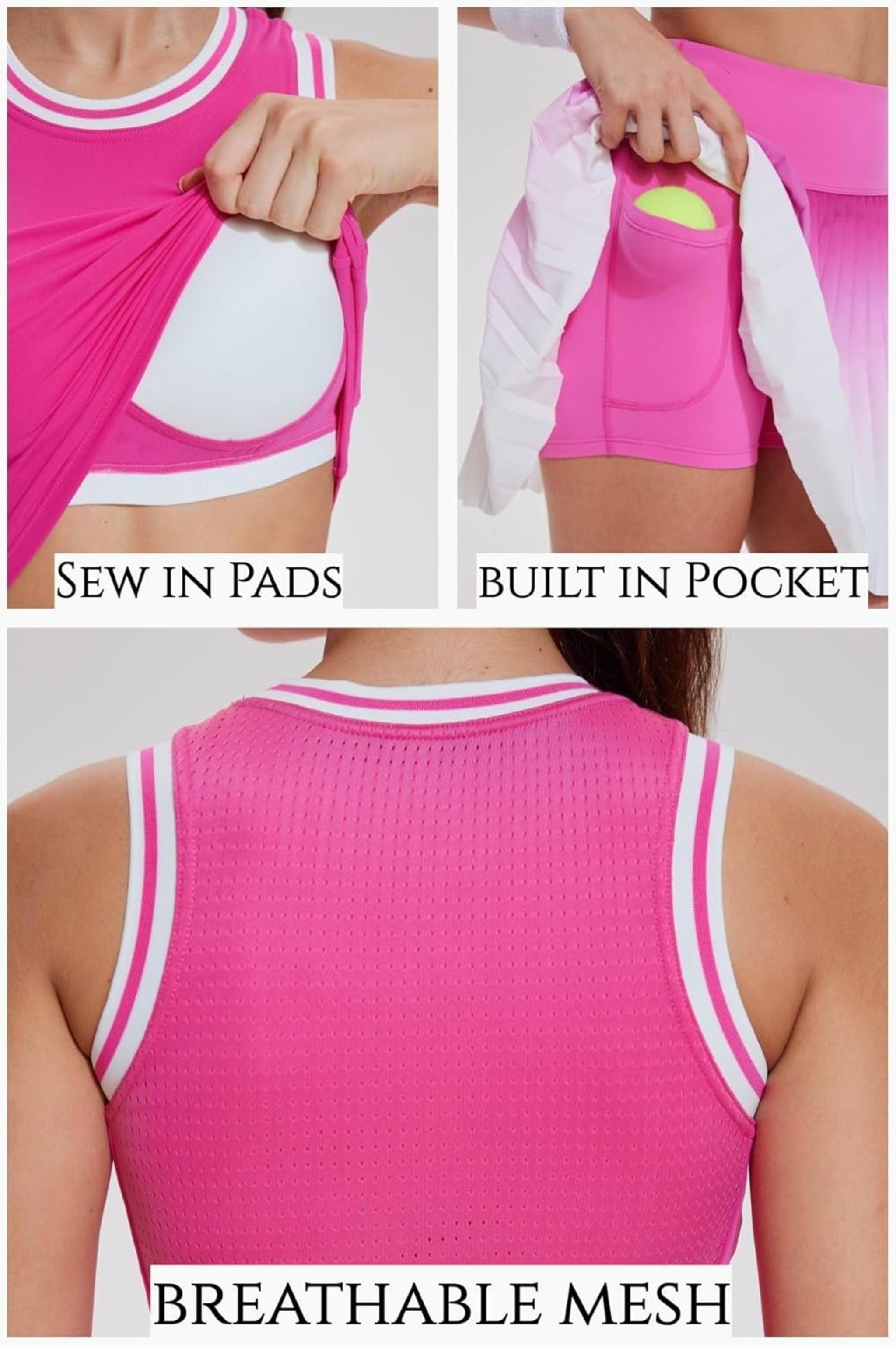 Women's Two-Piece Pleated Tennis and Pickleball Athletic Set