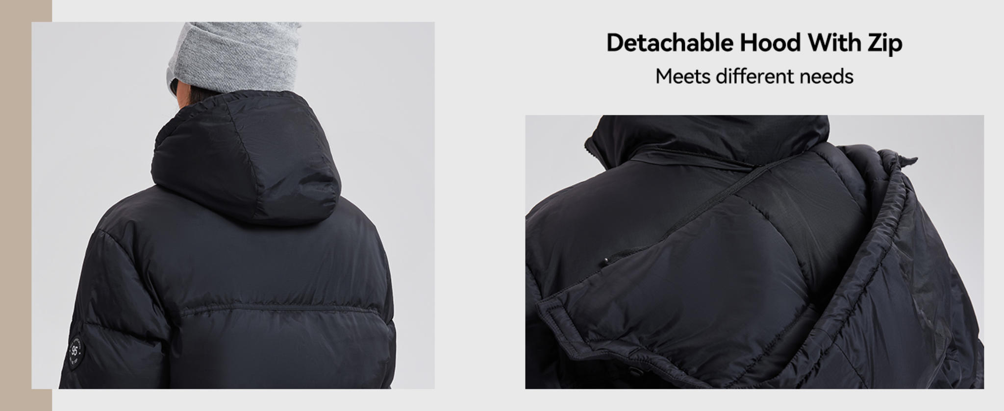 Women's 800-Fill Power Down Puffer Jacket with Hood image 11