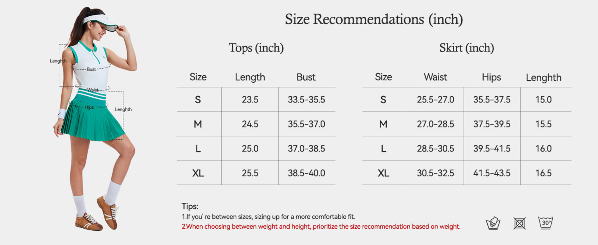 Women's Color Block Tennis Skirt Set - Two Piece Golf Polo Outfit image 14
