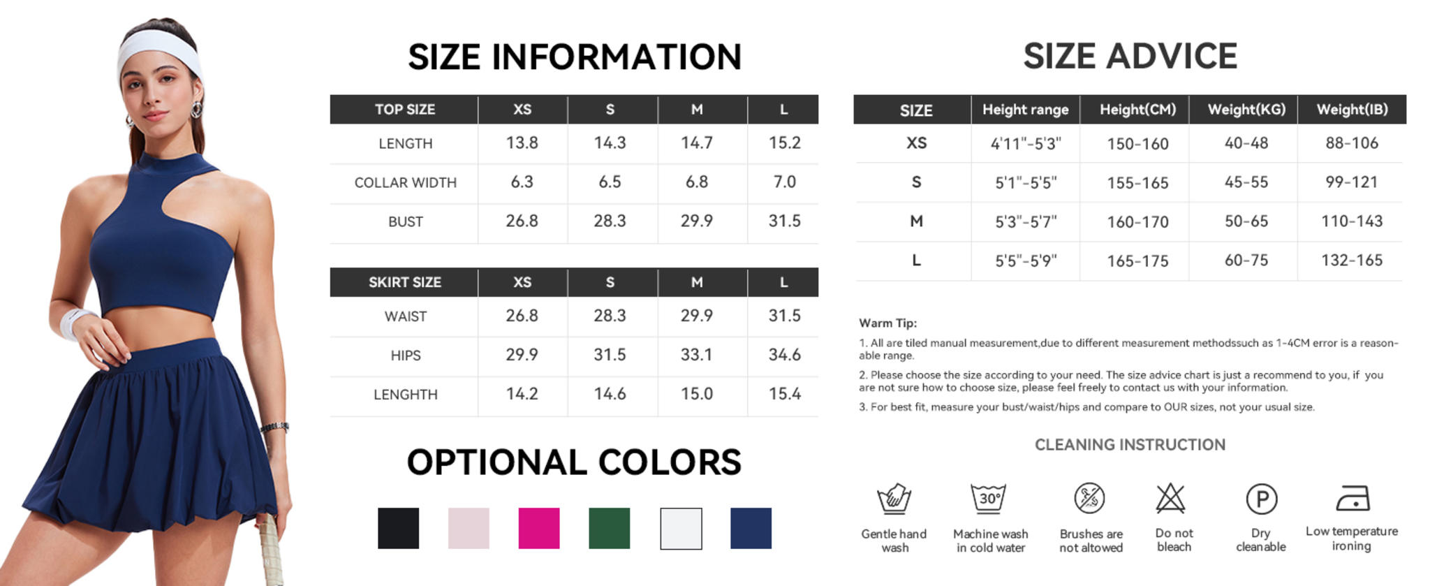 Women's Y2K 2 Piece Bubble Skirt Set with Irregular Crop Tank image 12