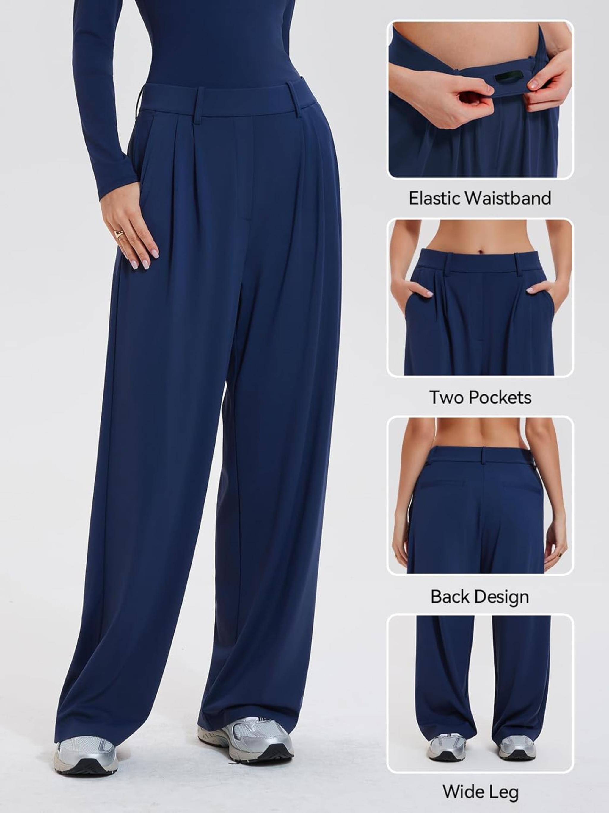 Women's 2 Piece Matching Lounge Set with Henley Top and Wide Leg Pants