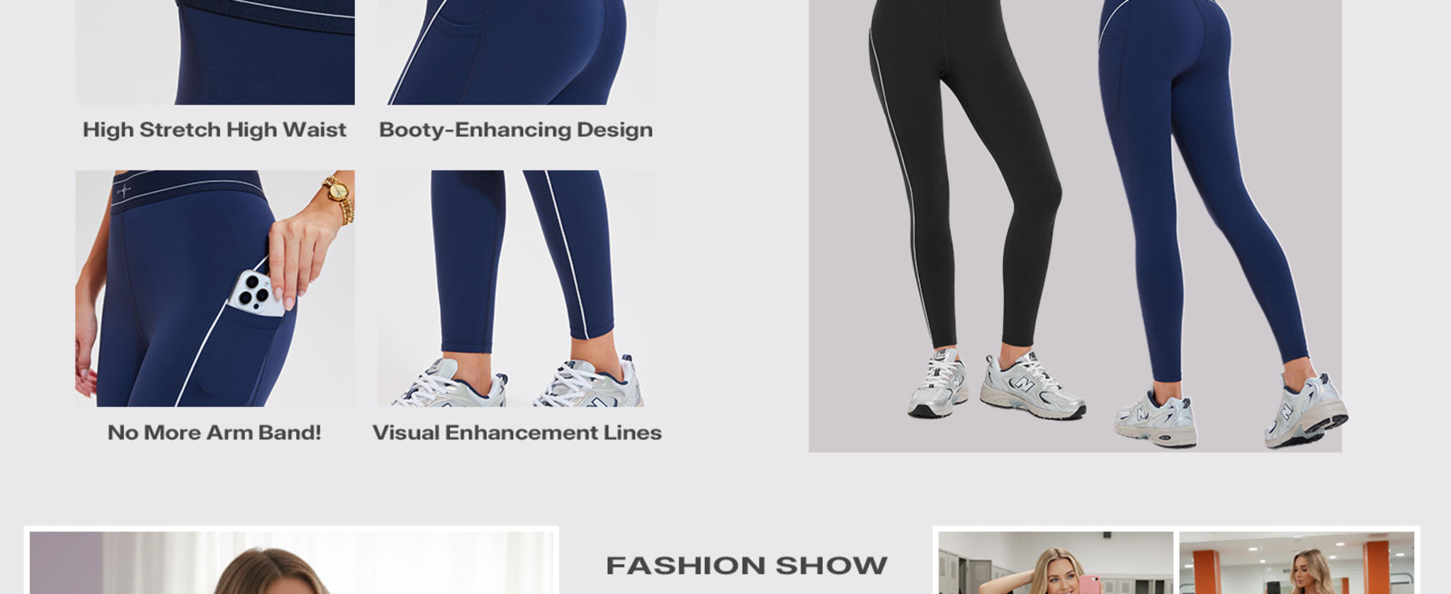 Women's 2 Piece Workout Set: High Waist Leggings & High Impact Sports Bra image 10