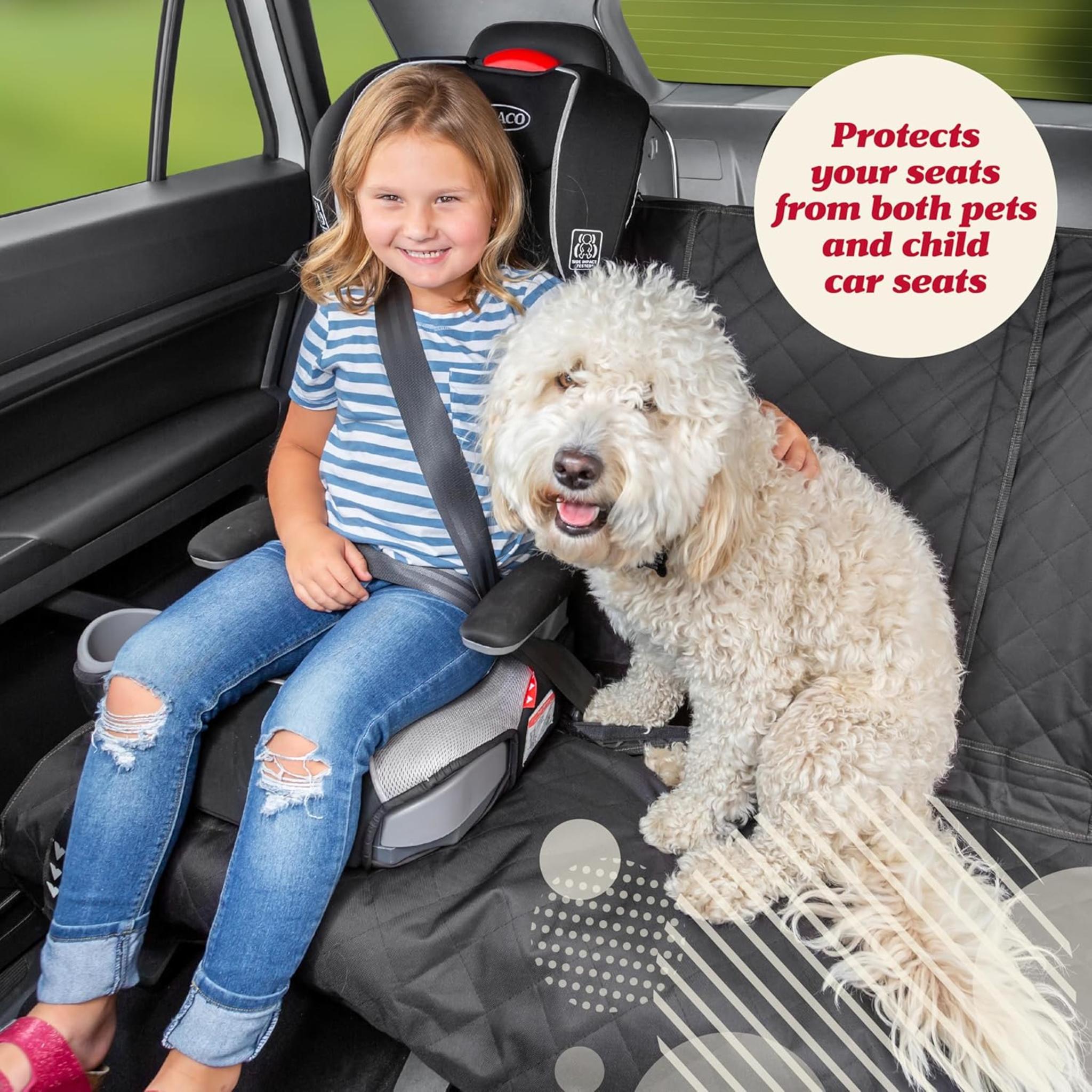 Waterproof Dog Car Seat Cover - Non-Slip Backseat Protector for SUVs, Trucks, and Sedans
