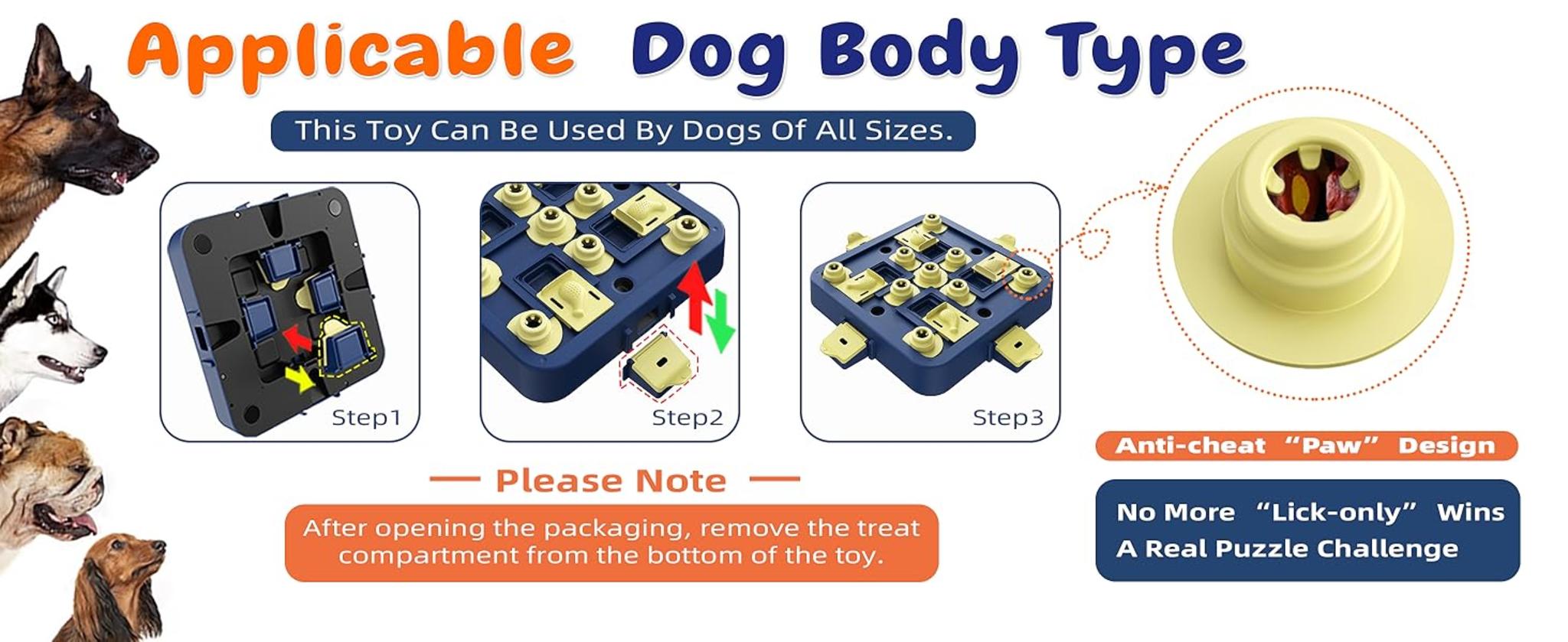 3-Level Dog Chess Puzzle Toy for Mental Stimulation and Slow Feeding image 9