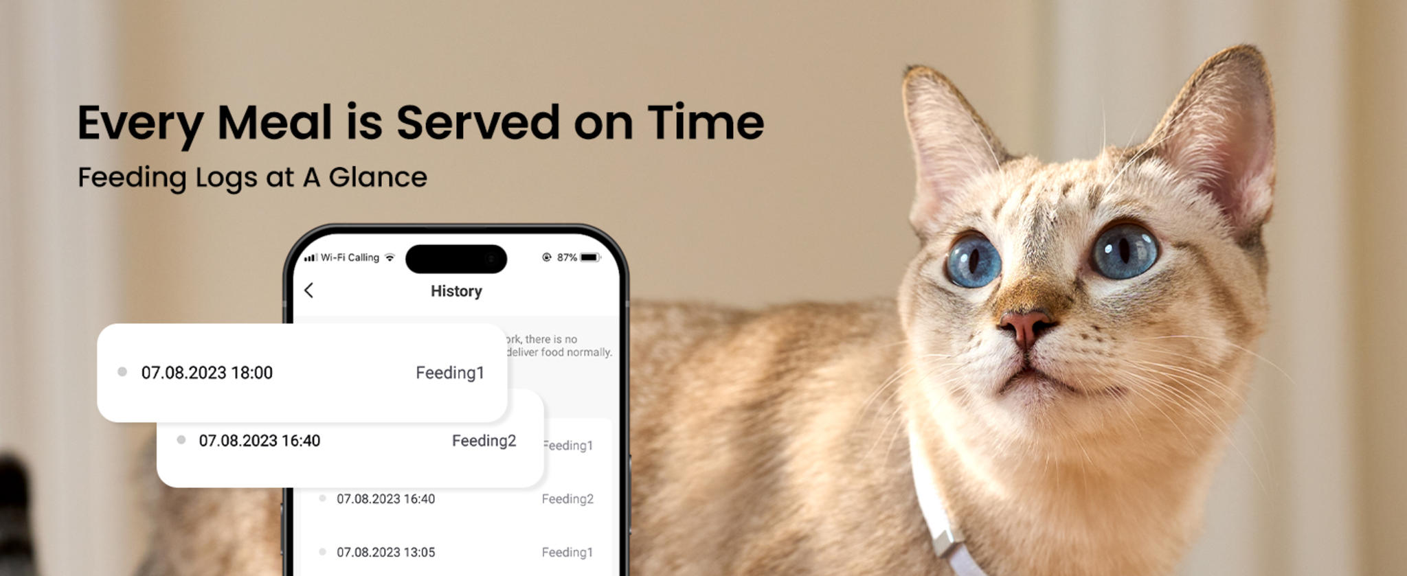 Automatic Cat Feeder with 5G WiFi, 5L Timed Food Dispenser for 2 Cats with App Control image 13