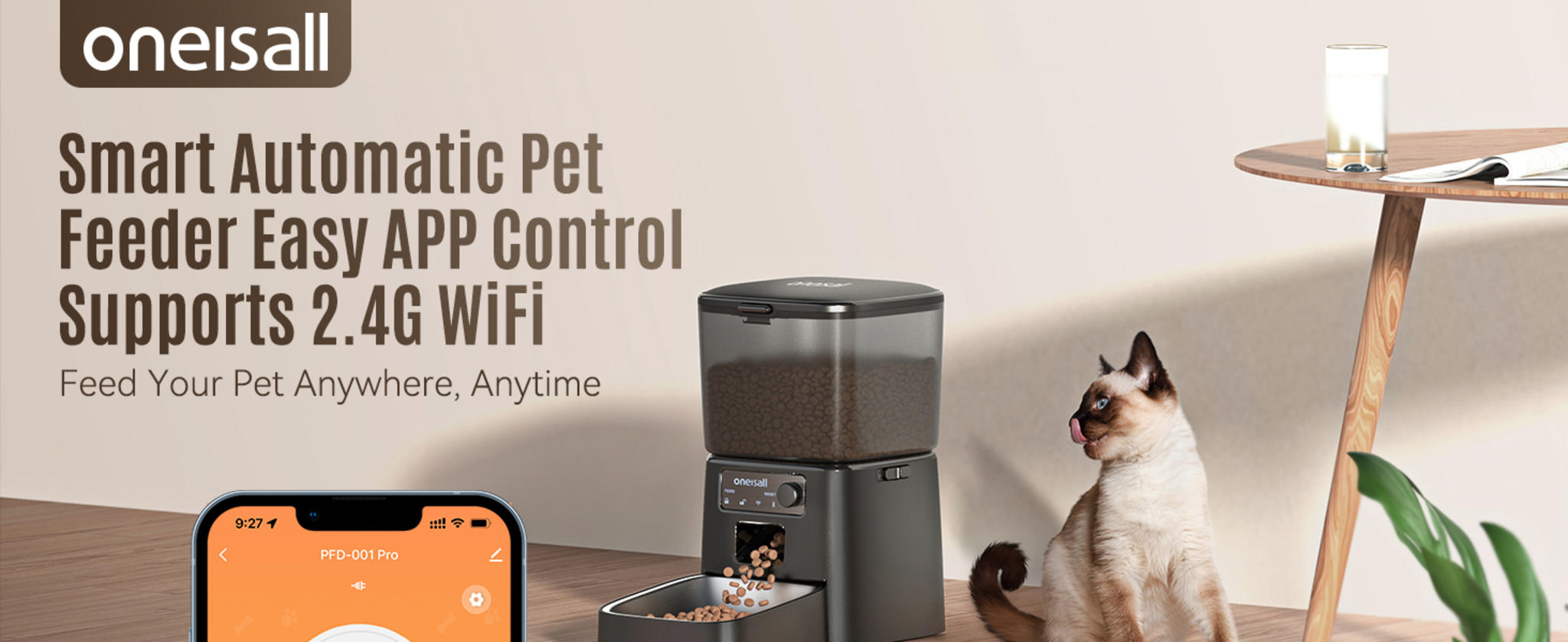 Automatic Cat Feeder with WiFi App Control and Precise Portion Management image 10
