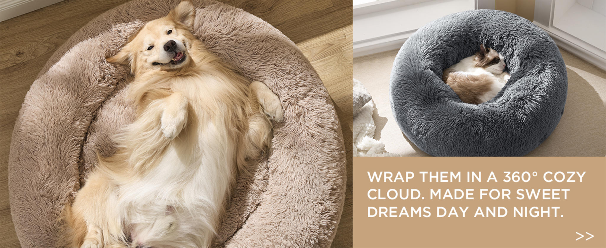 Calming Donut Dog Bed, 30-inch Washable Round Faux Fur Pet Bed for Medium Dogs up to 45 lbs image 17