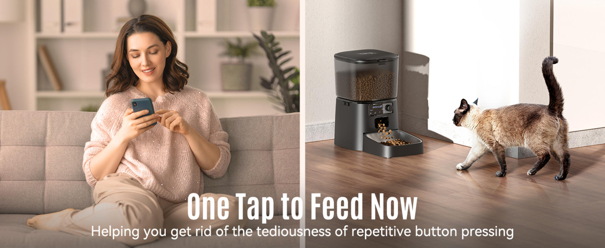 Automatic Cat Feeder with WiFi App Control and Precise Portion Management image 14