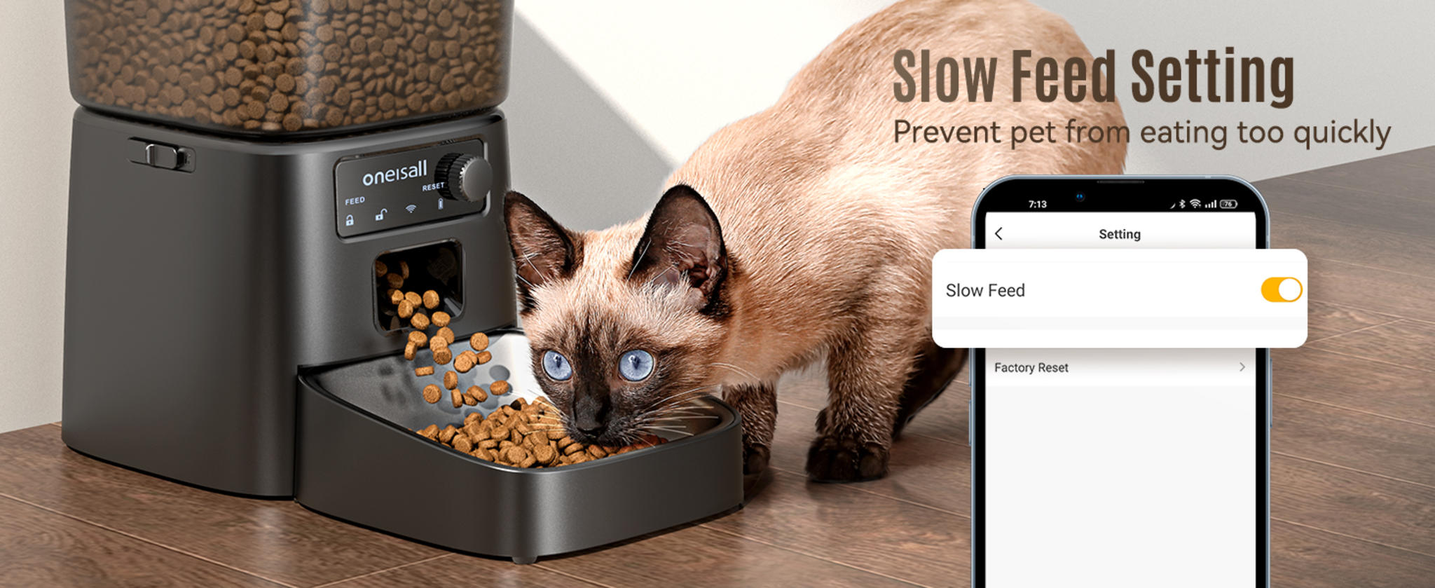 Automatic Cat Feeder with WiFi App Control and Precise Portion Management image 16