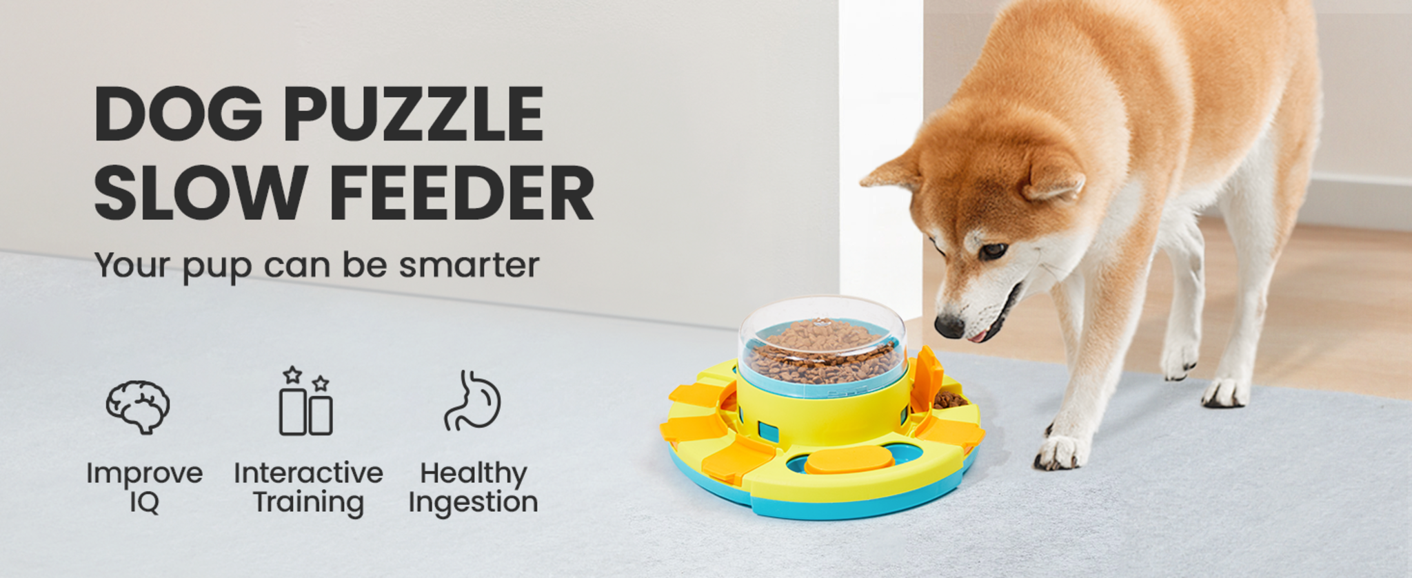 2-Level Interactive Dog Puzzle Toy and Slow Feeder for IQ Training and Mental Enrichment image 7
