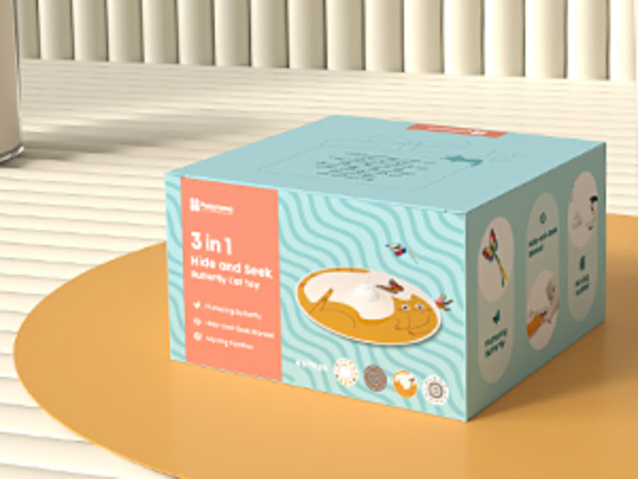 3-in-1 Automatic Interactive Cat Toy with Fluttering Butterfly and Hide-and-Seek Feather image 11