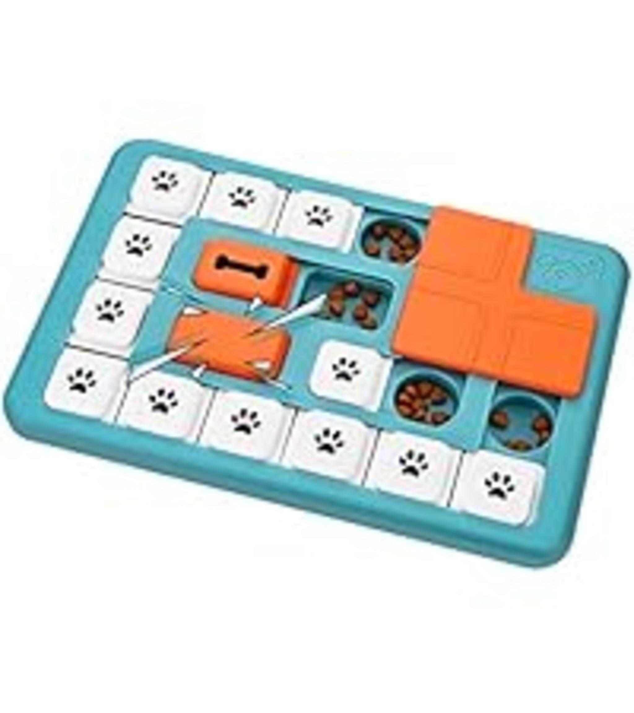 Interactive Dog Puzzle Toy for IQ Training, Squeaky Slow Feeder for Mental Stimulation image 13
