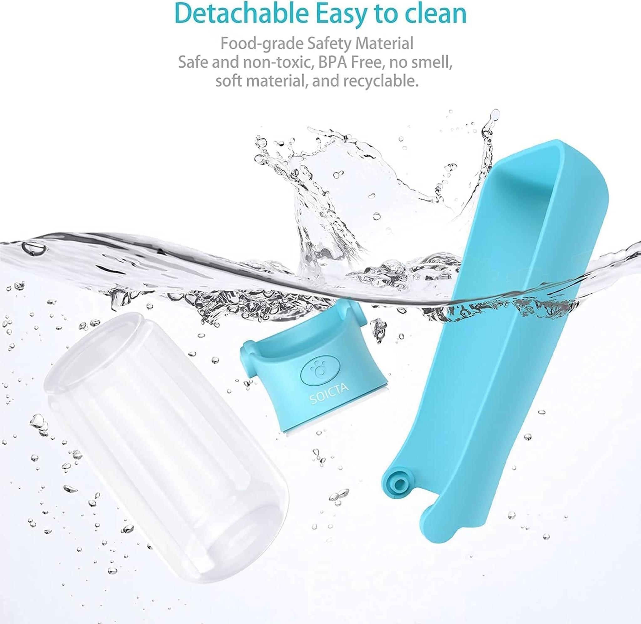 Foldable Portable Dog Water Bottle with Leak-Proof Seal for Walking and Travel