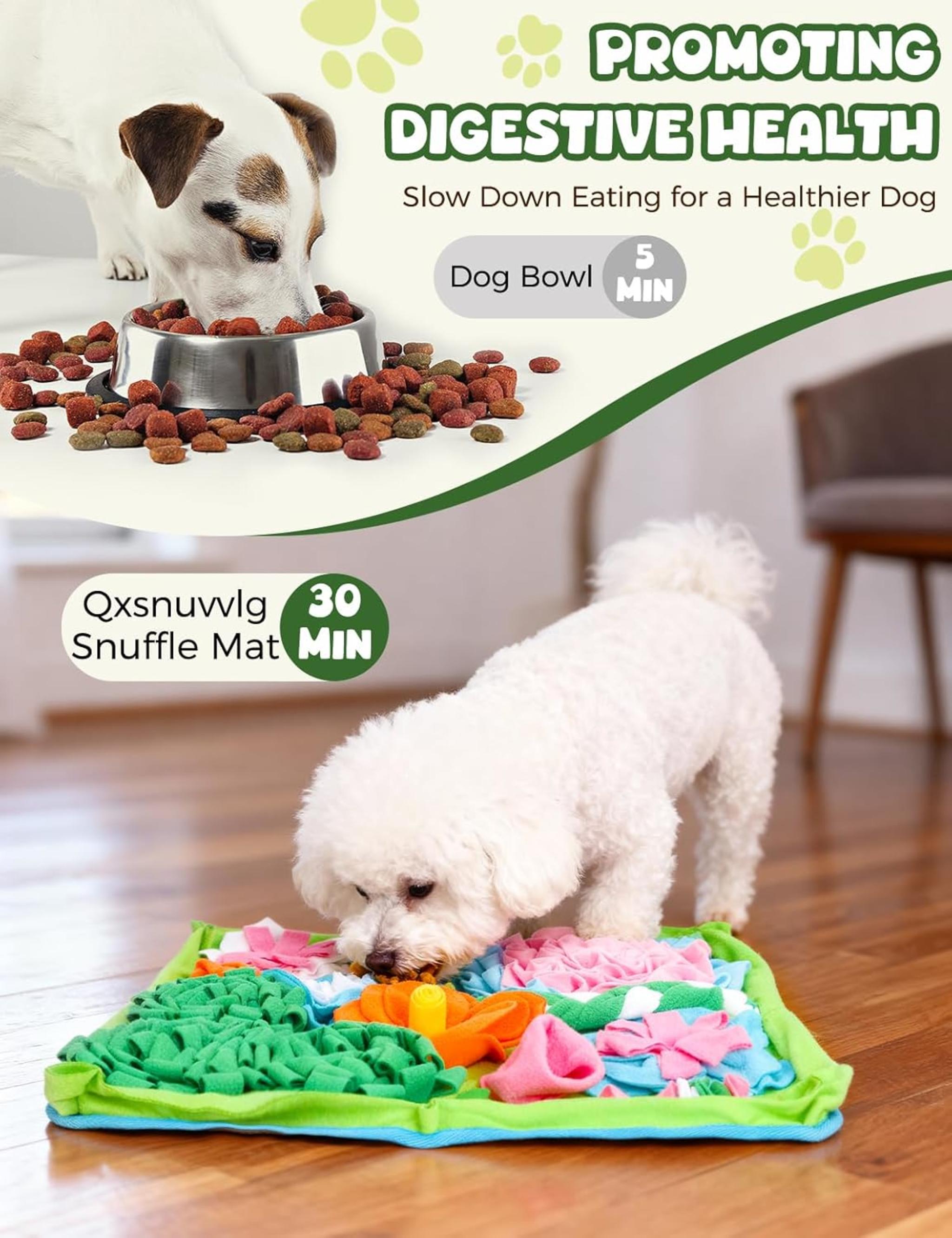 Interactive Dog Snuffle Mat - Slow Feeder Puzzle for Mental Stimulation and Foraging Skills