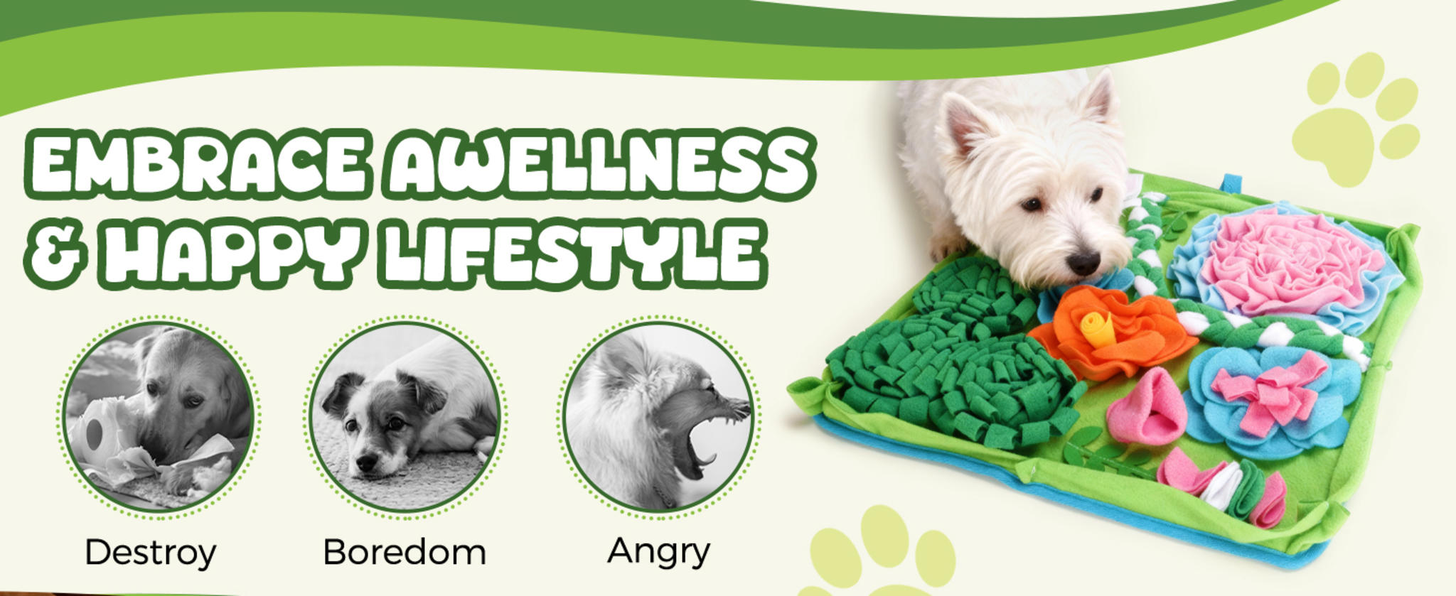 Interactive Dog Snuffle Mat - Slow Feeder Puzzle for Mental Stimulation and Foraging Skills image 10