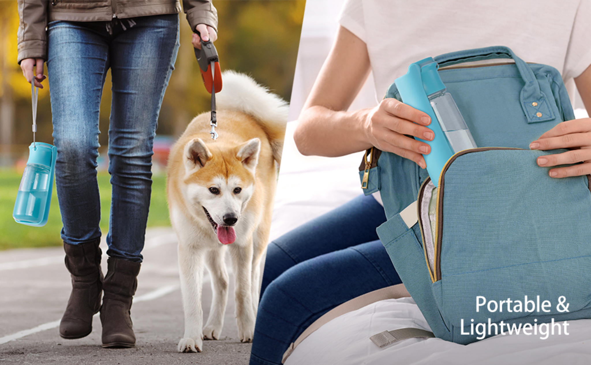Foldable Portable Dog Water Bottle with Leak-Proof Seal for Walking and Travel image 16