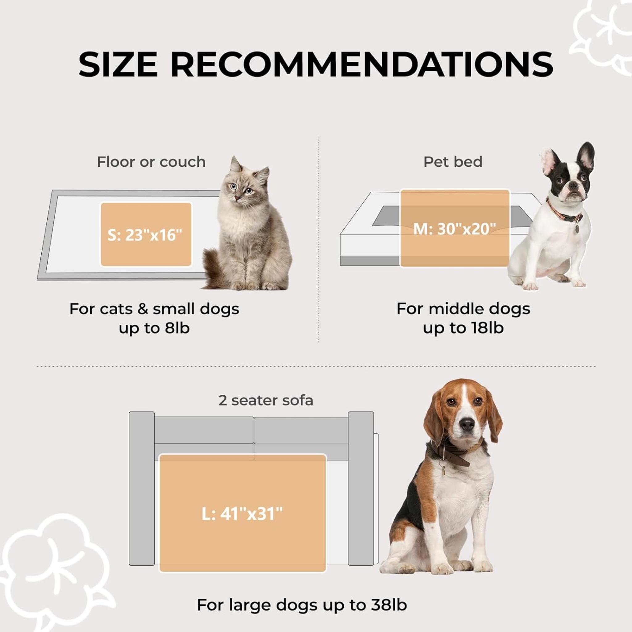 3-Pack Calming Pet Blankets, Ultra Soft Sherpa Fleece Throw for Dogs and Cats, 23x16 Inches