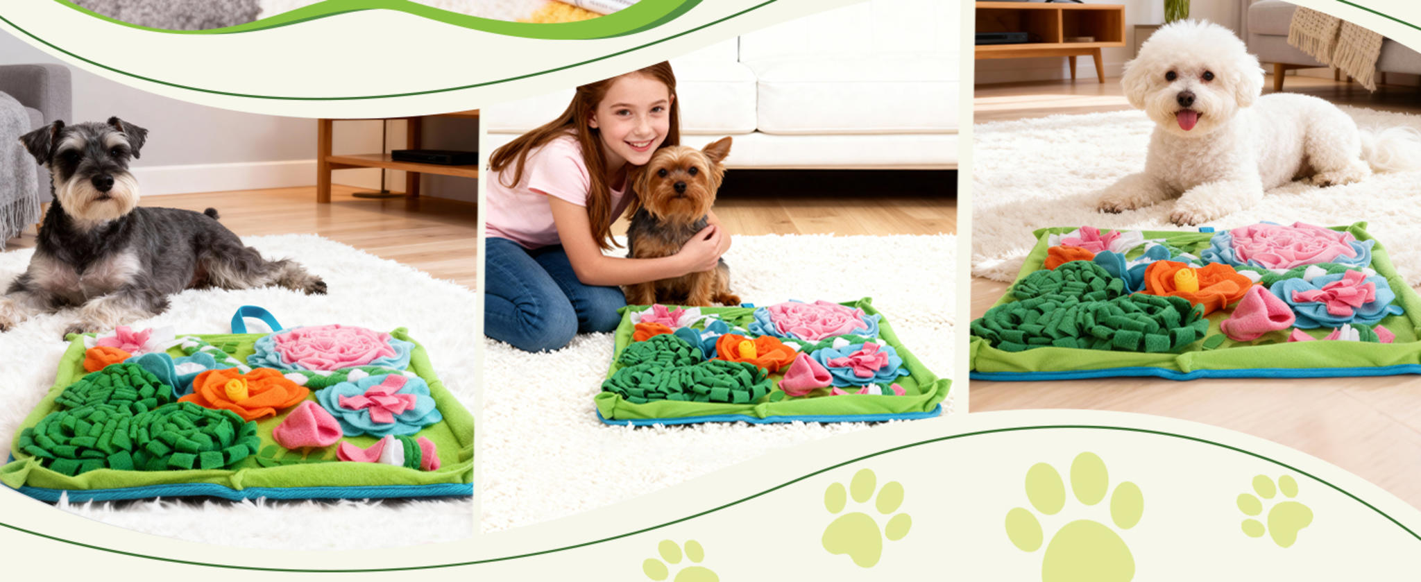Interactive Dog Snuffle Mat - Slow Feeder Puzzle for Mental Stimulation and Foraging Skills image 12