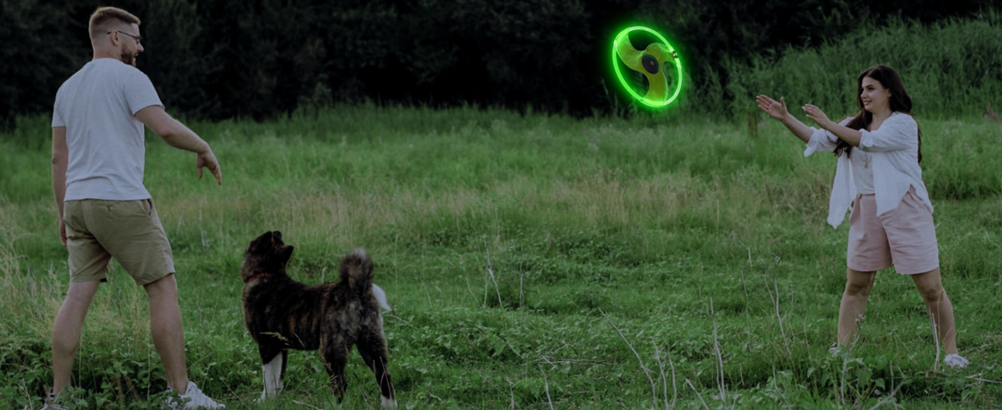 Rechargeable LED Dog Flying Disc - Glow in the Dark Pet Toy with 3 Light Modes image 11