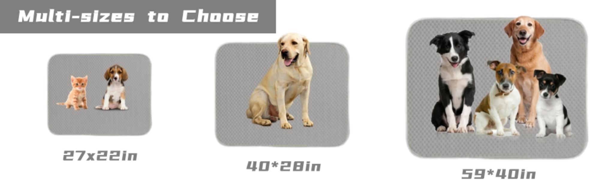 Washable Ice Silk Dog Cooling Mat for Small Medium Large Pets, Self-Cooling Bed Pad for Crates and Cars image 9