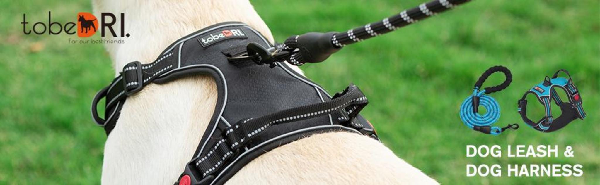 No Pull Dog Harness with 5ft Leash, Reflective Oxford Vest for Medium Large Dogs image 6