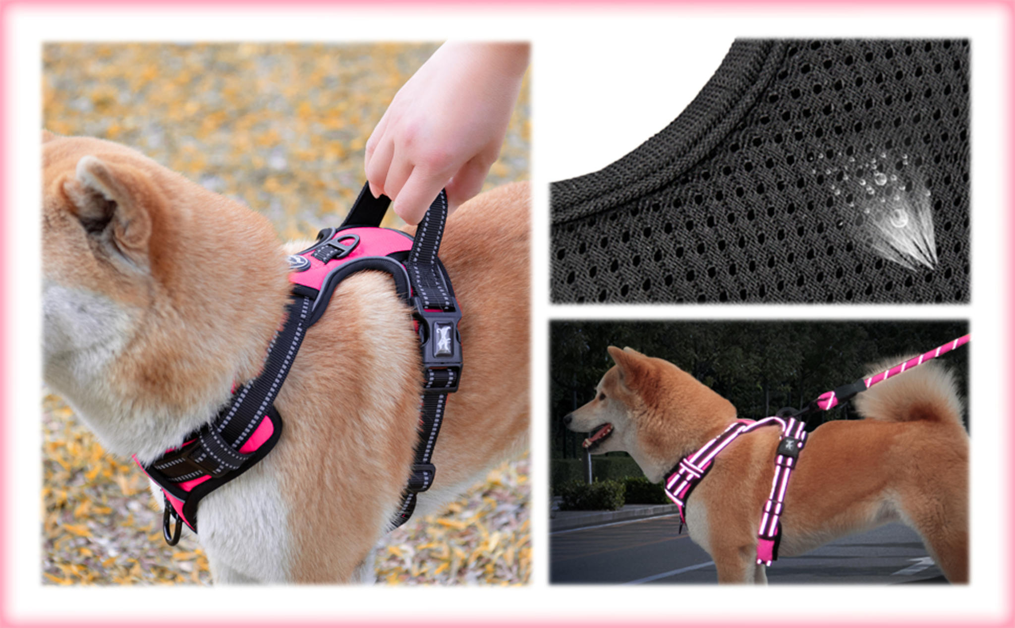 Escape Proof No Pull Dog Harness and Leash Combo with Reflective Strips and Padded Handle image 8