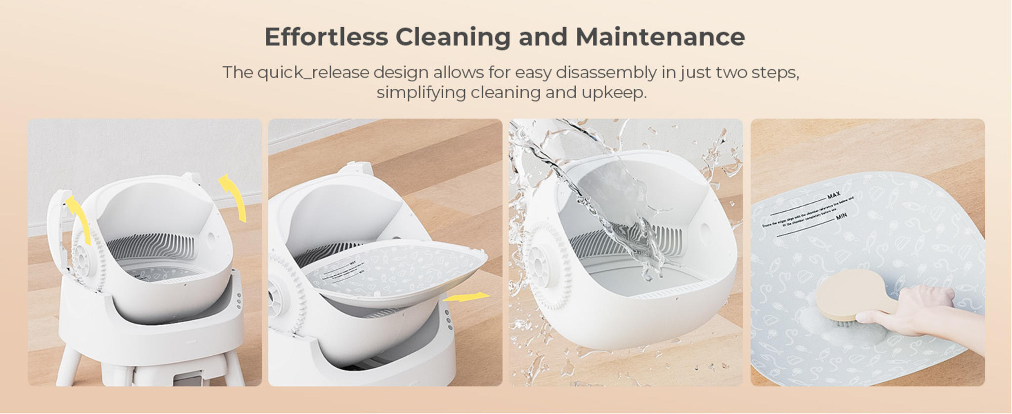 Open Top Automatic Self Cleaning Litter Box with Advanced Safety Sensors and 10L Waste Bin image 15
