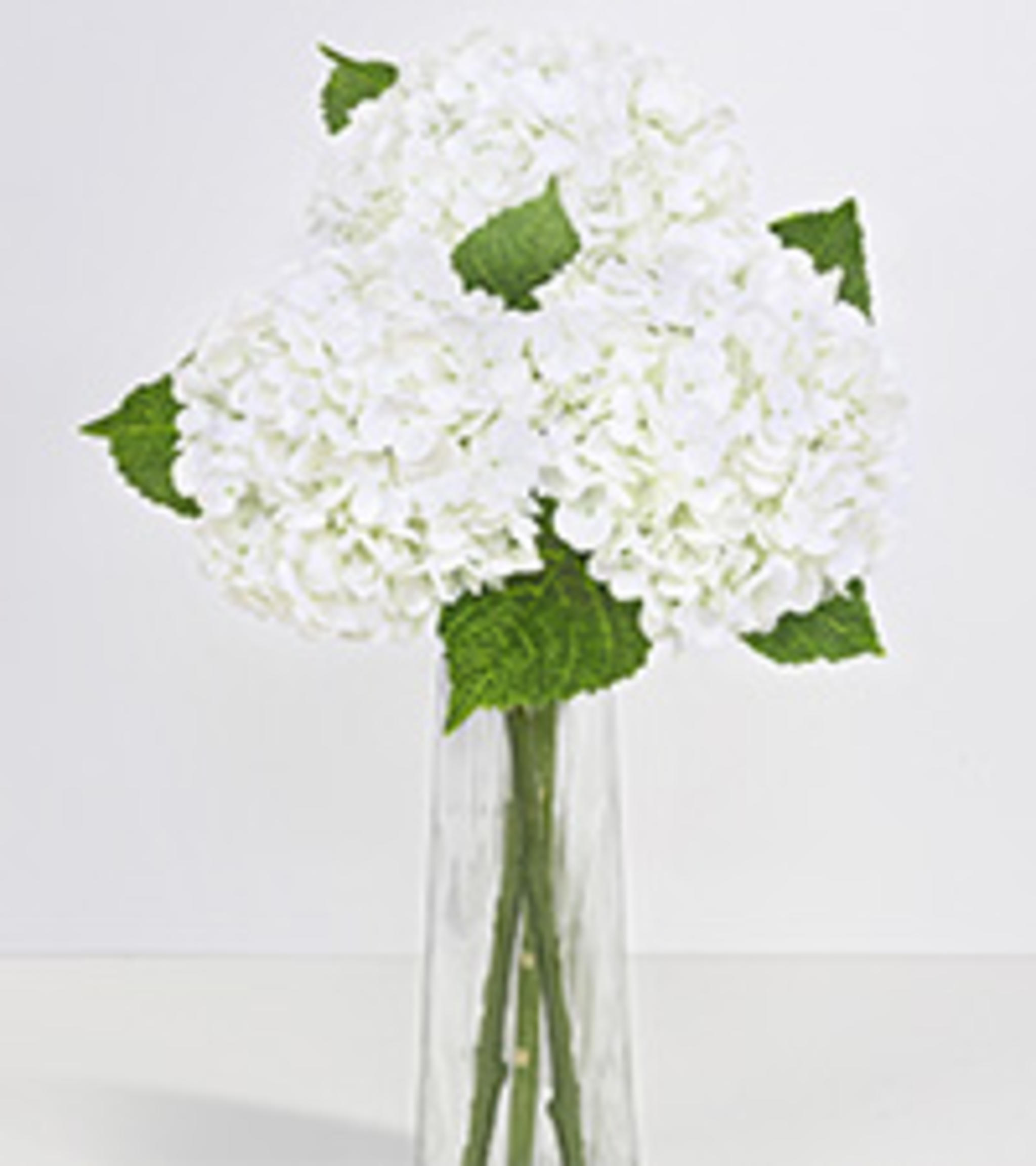 3 Pcs Real Touch Artificial Hydrangea Flowers, 21" Large 3D Print Latex Faux Hydrangeas for Home Decor image 21