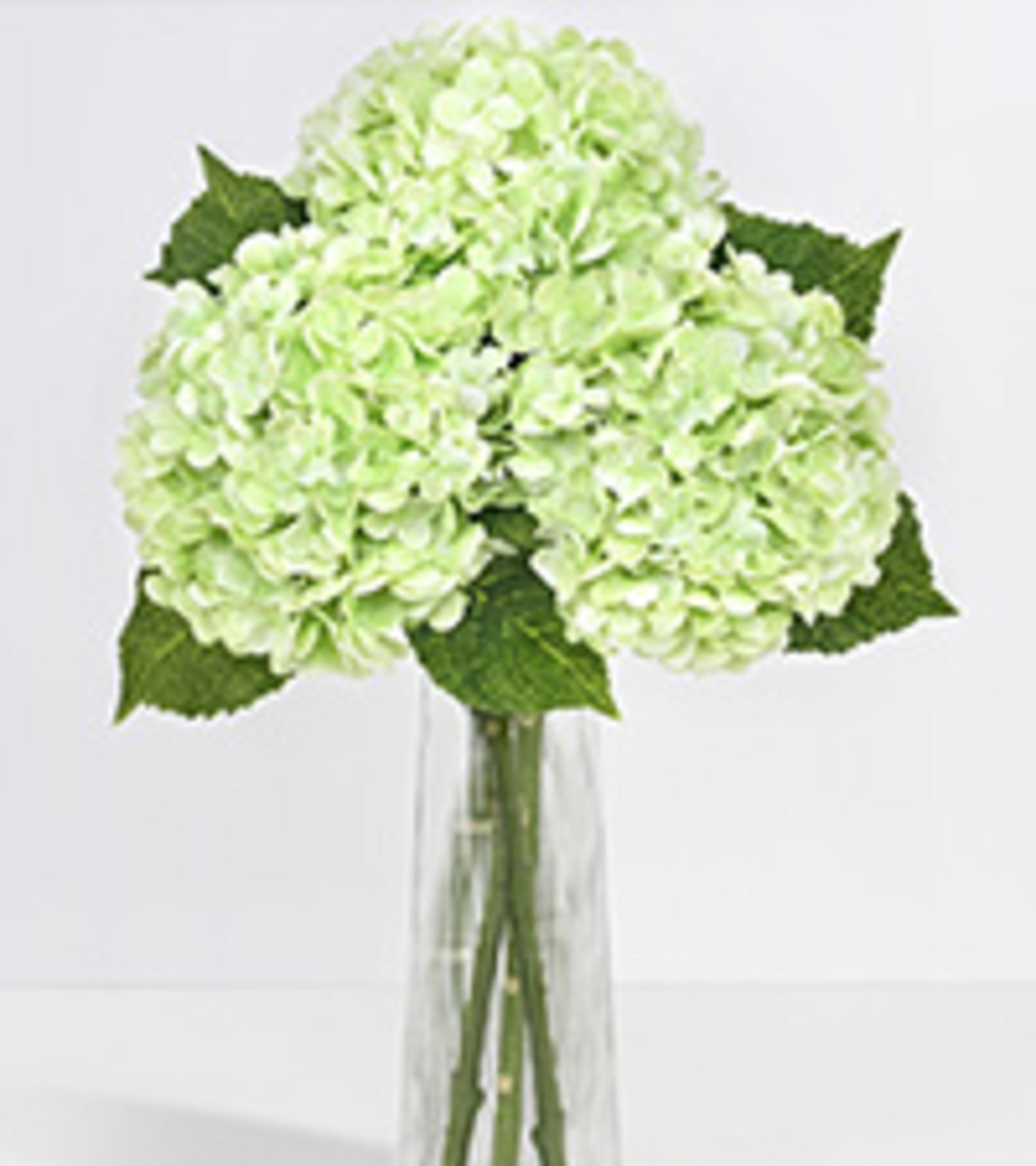 3 Pcs Real Touch Artificial Hydrangea Flowers, 21" Large 3D Print Latex Faux Hydrangeas for Home Decor image 22