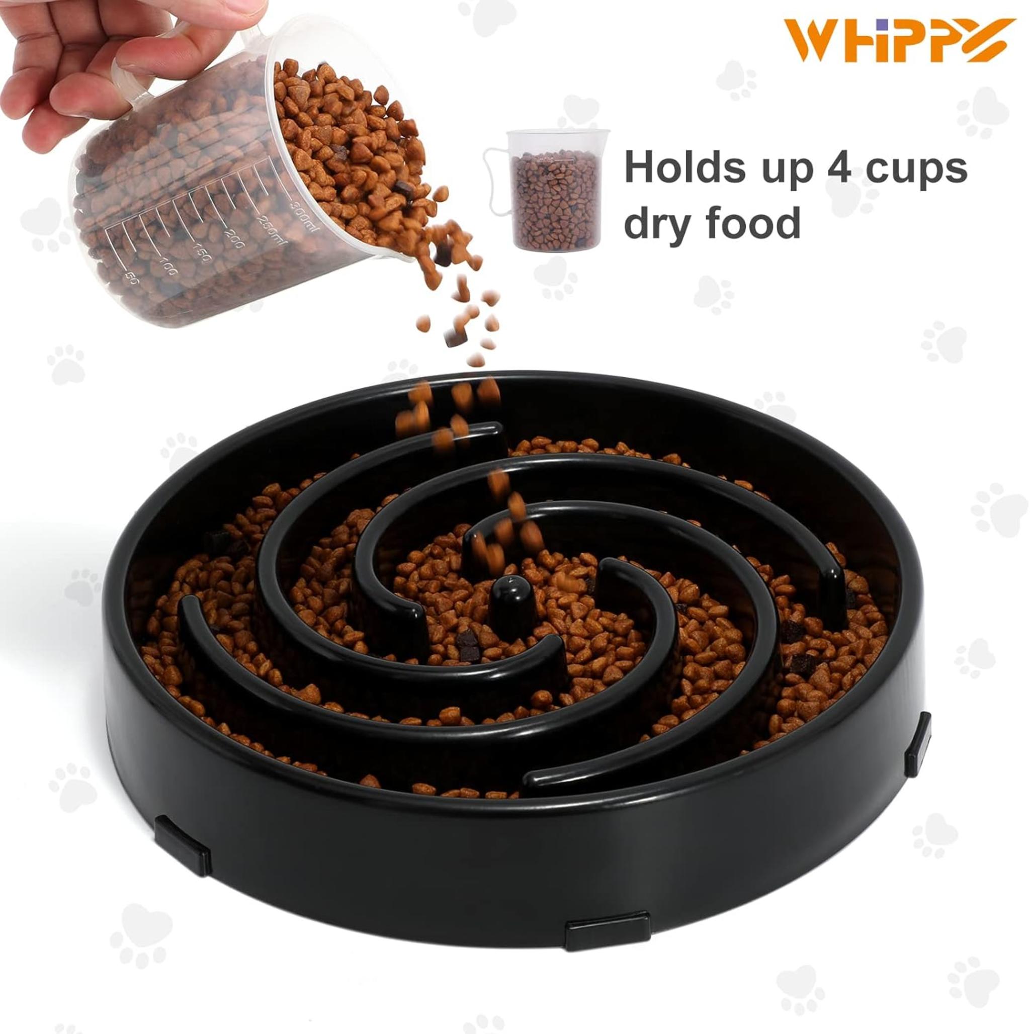 Slow Feeder Dog Bowl for Large Medium Dogs, Non-Slip Maze Puzzle Bowl to Prevent Bloat and Choking