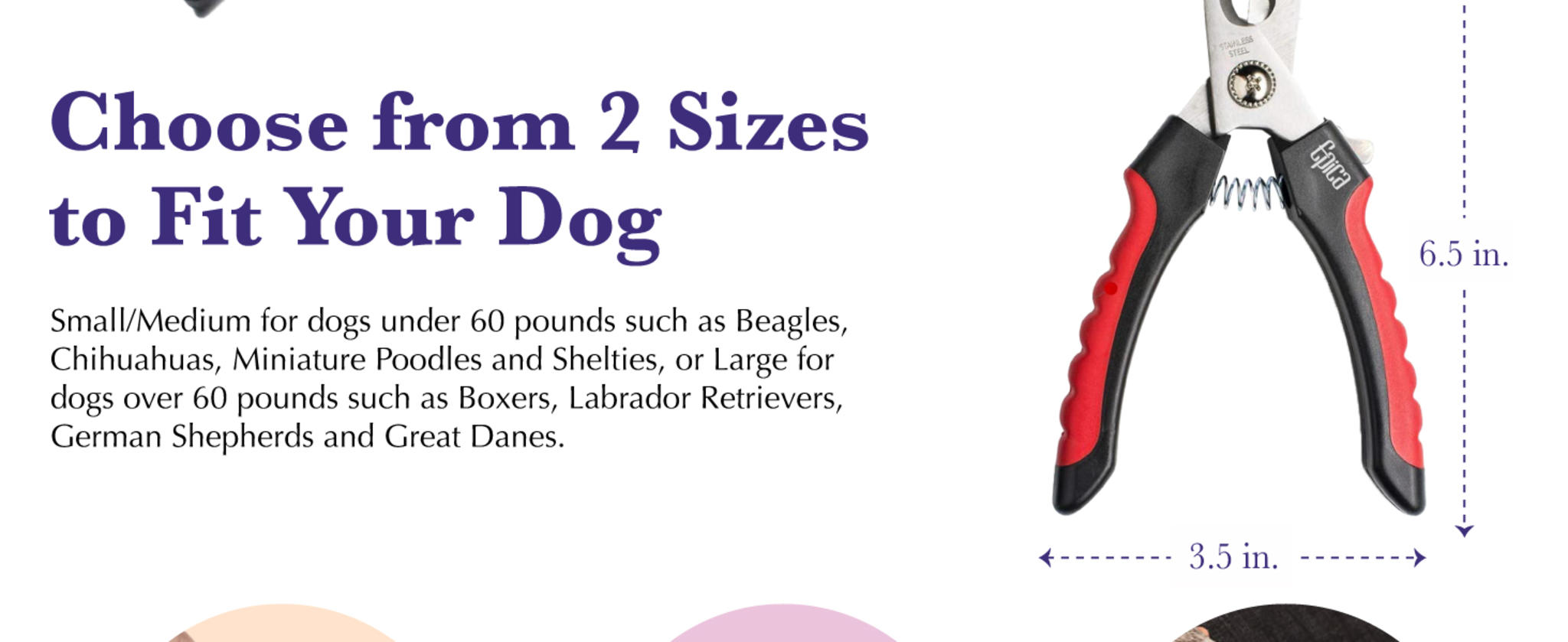 Professional Dog Nail Clipper with Safety Guard and Sharp Stainless Steel Blades for Large Breeds image 10