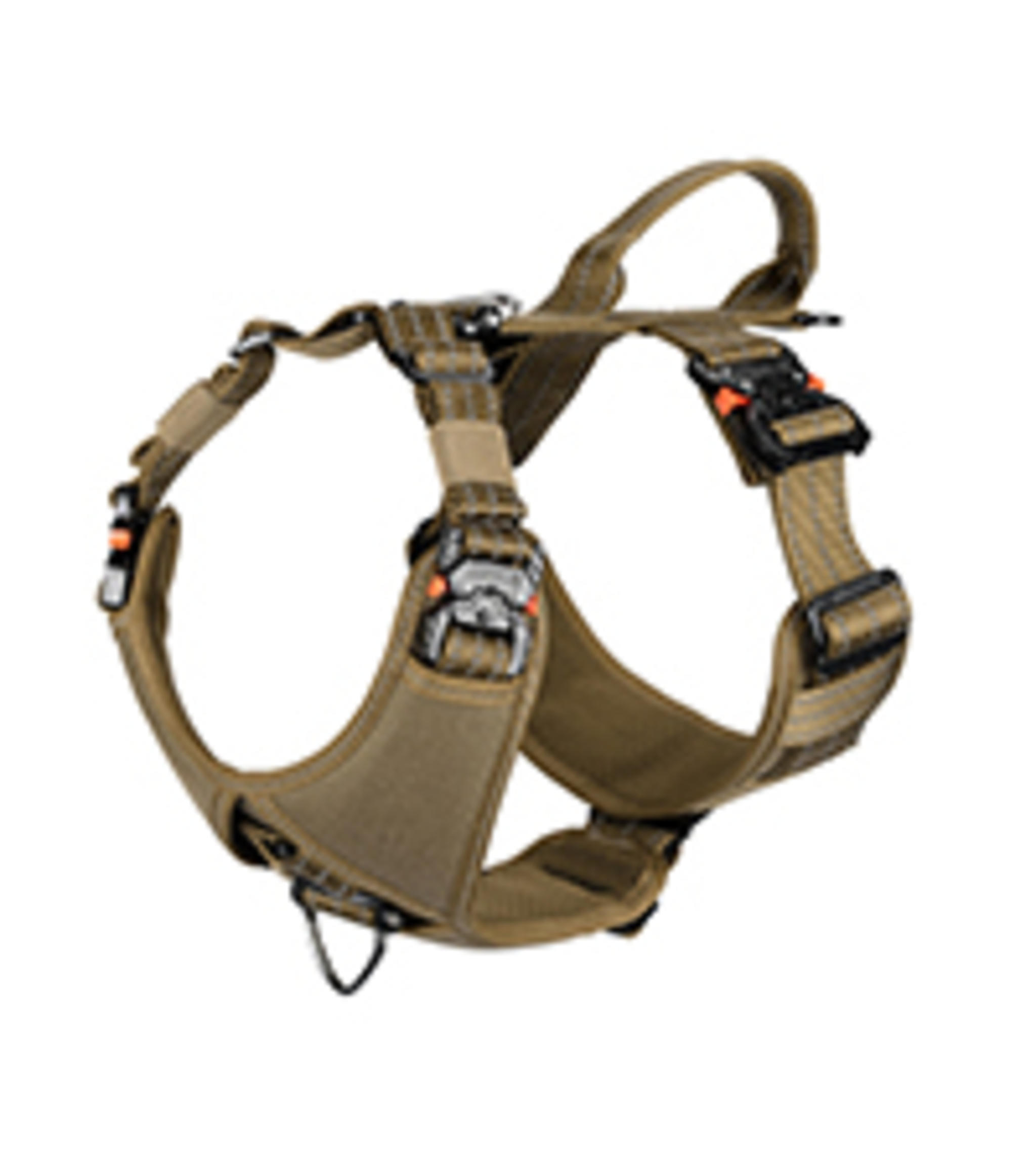 Tactical Dog Harness with 2X Metal Buckles, No-Pull Front Clip and MOLLE System image 19