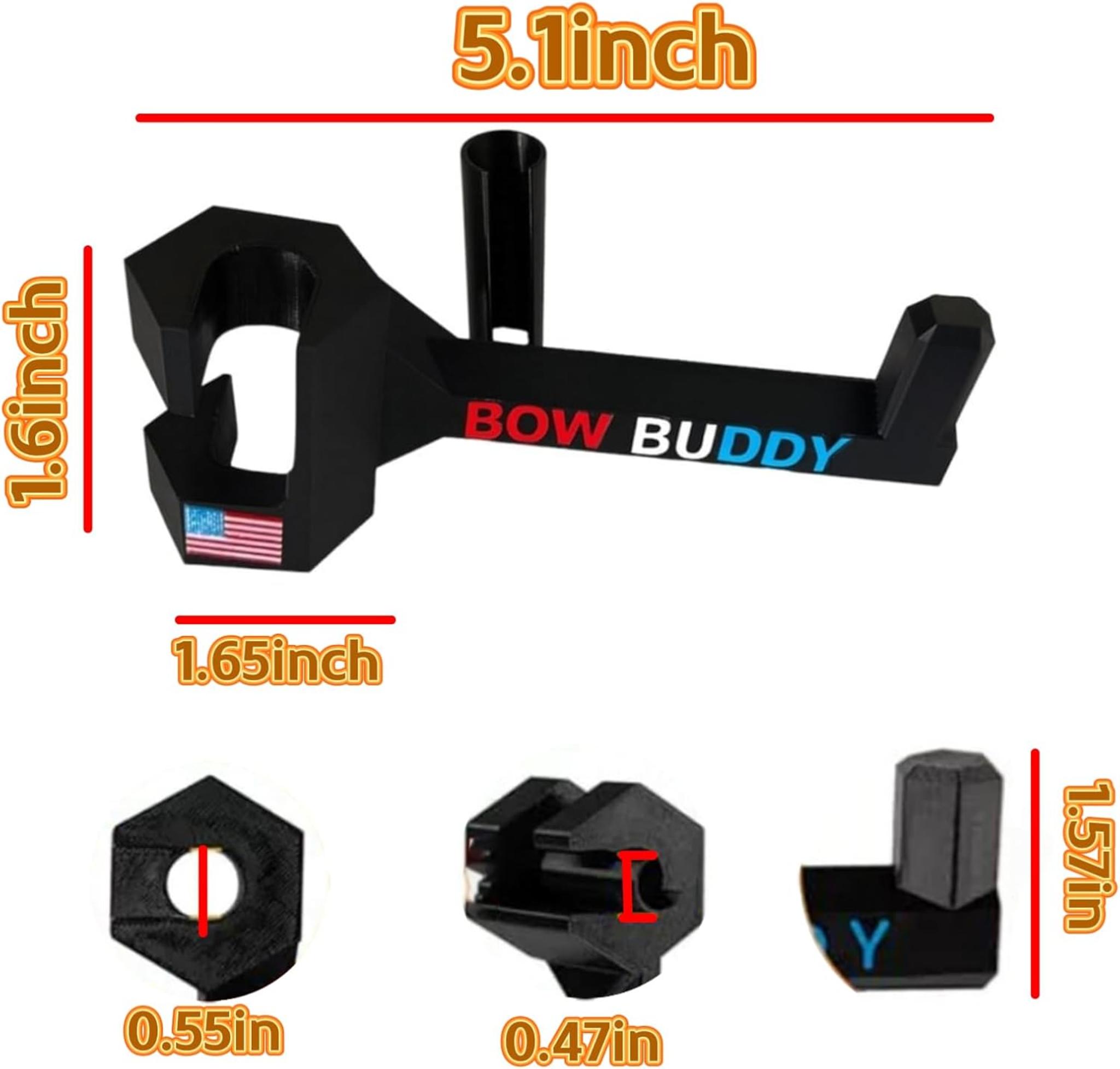 Portable Twist-On Truck and SUV Headrest Bow Hanger for Secure Compound Bow Storage