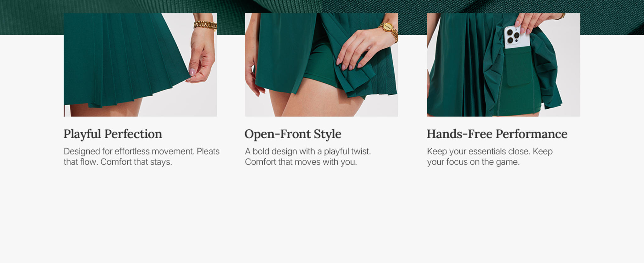 Women's 2 Piece Tennis Outfit - Half-Zip Polo Shirt and Pleated Skirt Set image 11