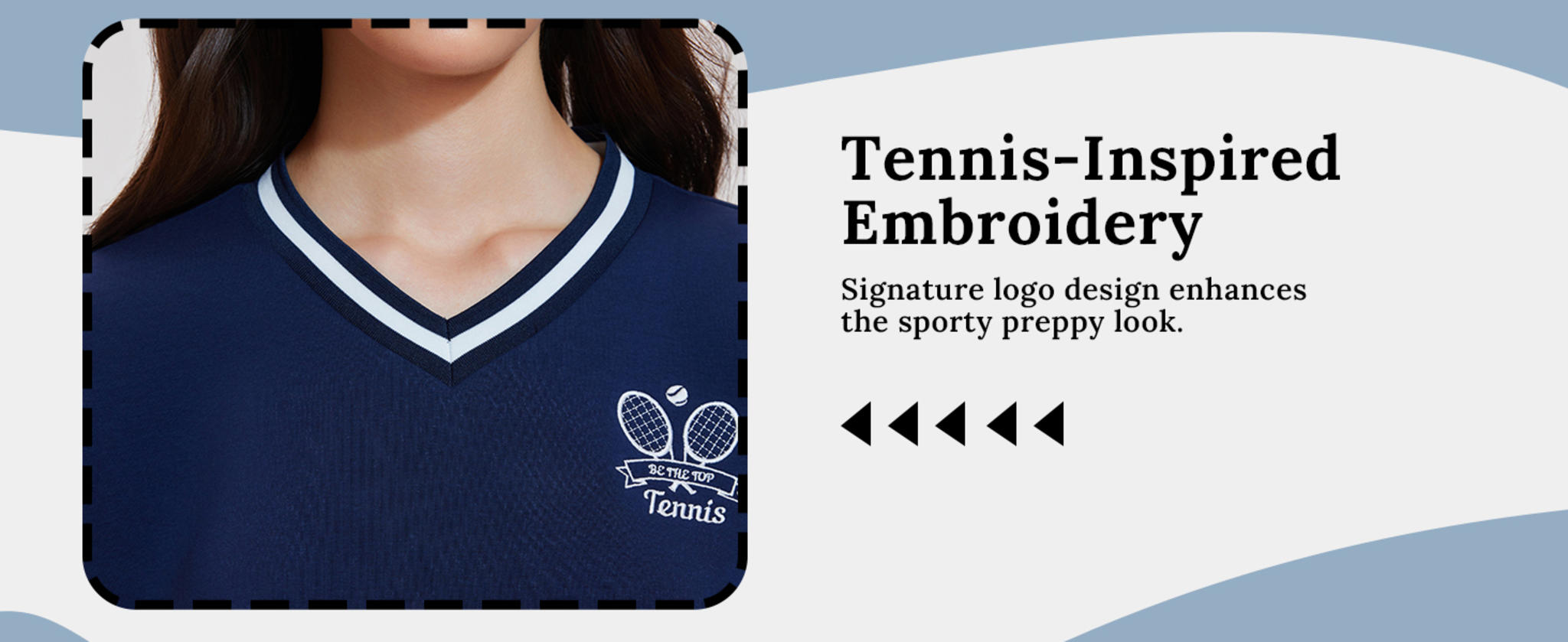 Women's 2-Piece Long Sleeve Tennis Skirt Set & V-Neck Golf Sweater image 17