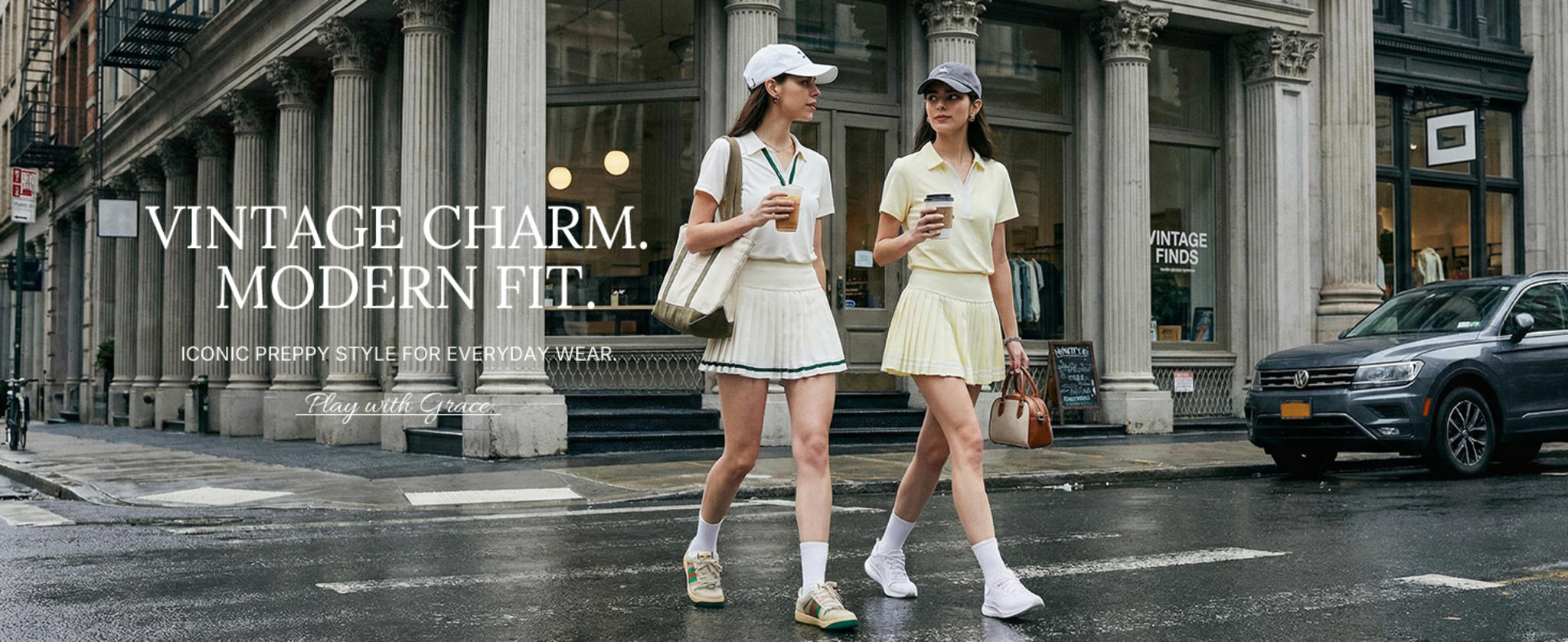 Women's 2 Piece Tennis Skirt Set - Pleated Golf Outfit with Polo V-Neck image 10
