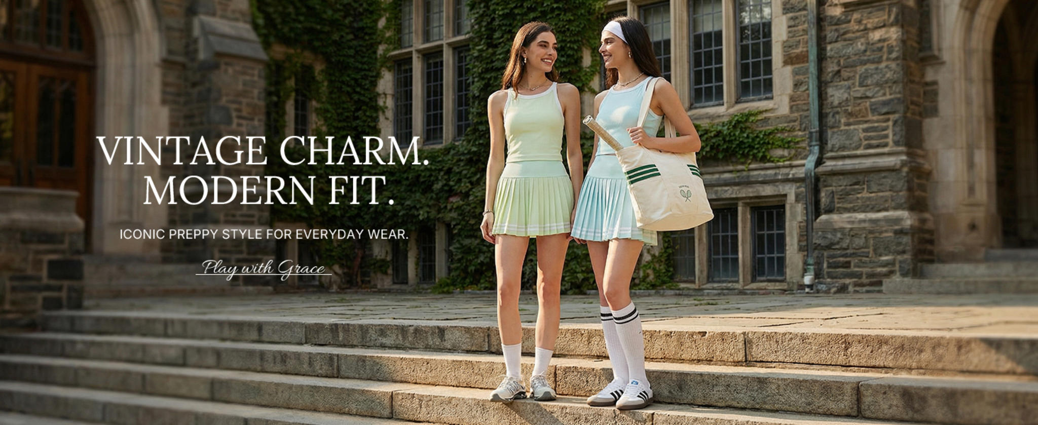 Women's 2 Piece Tennis Skirt Set - Racerback Tank Top and Athletic Golf Dress image 11