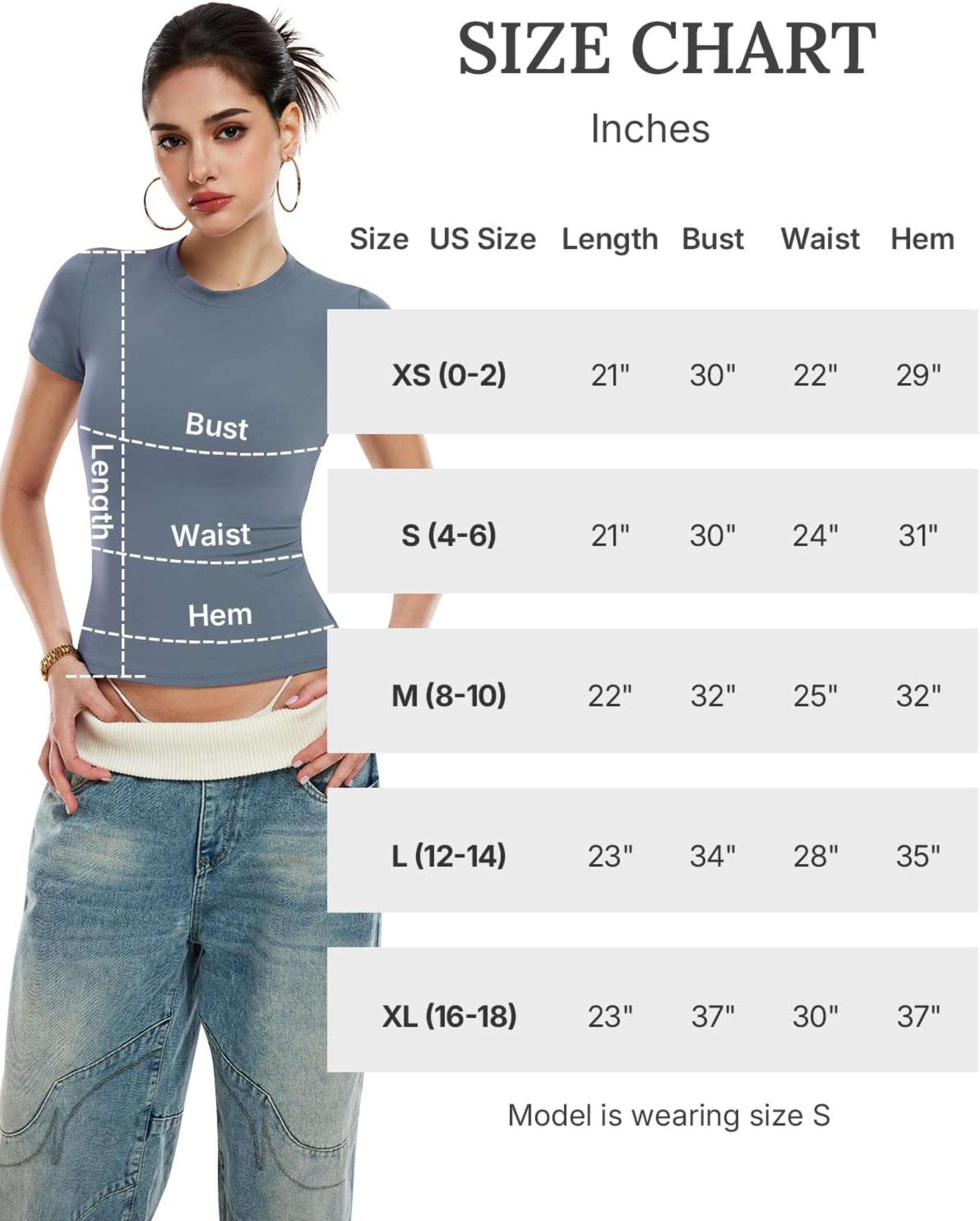 Women's Slim Fit Compression Workout Top - Non See-Through Stretchy Tee