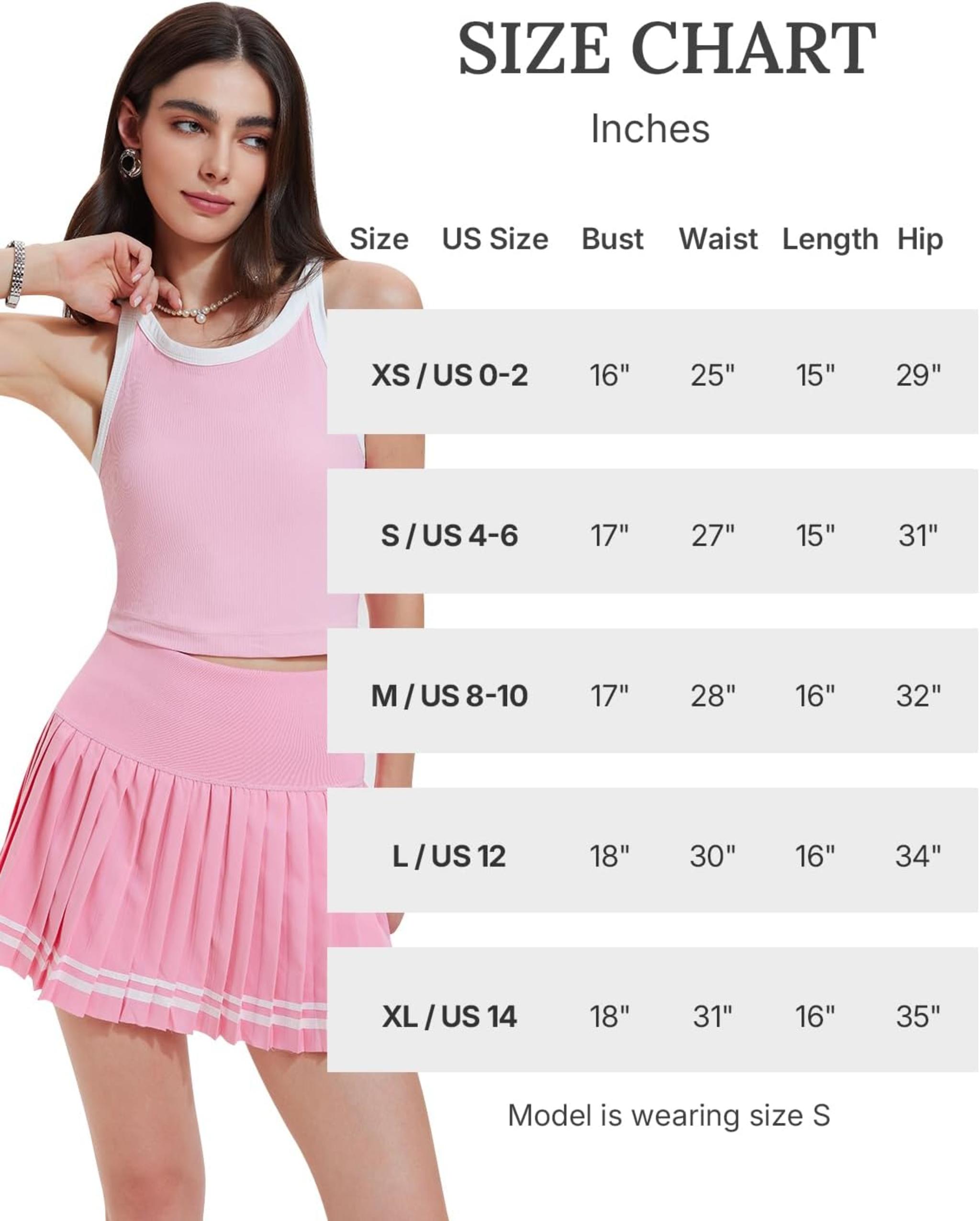 Women's 2 Piece Racerback Tank Top and Tennis Skirt Set for Athletic Performance