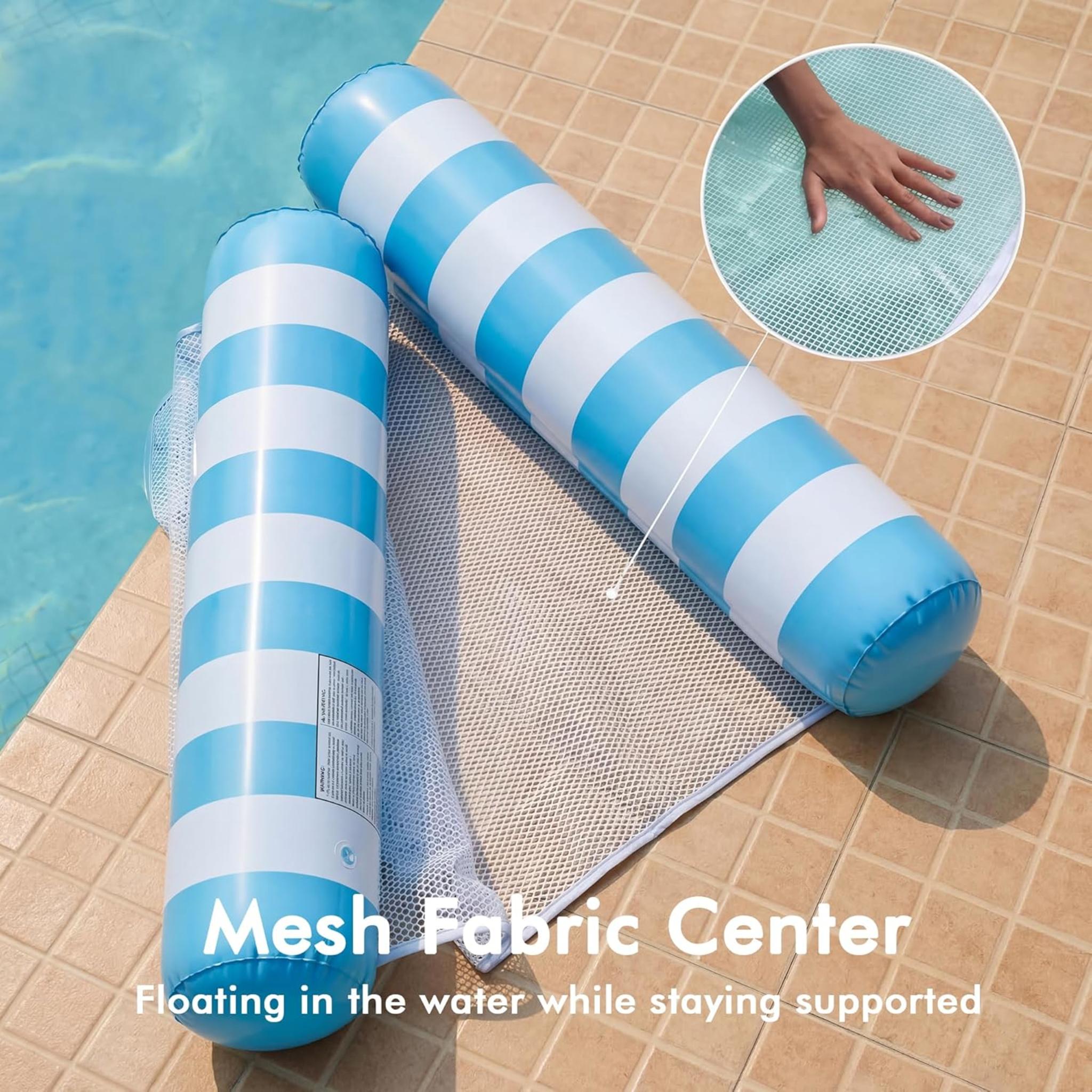 5 Pack Inflatable 4-in-1 Water Hammock Pool Floats for Adults