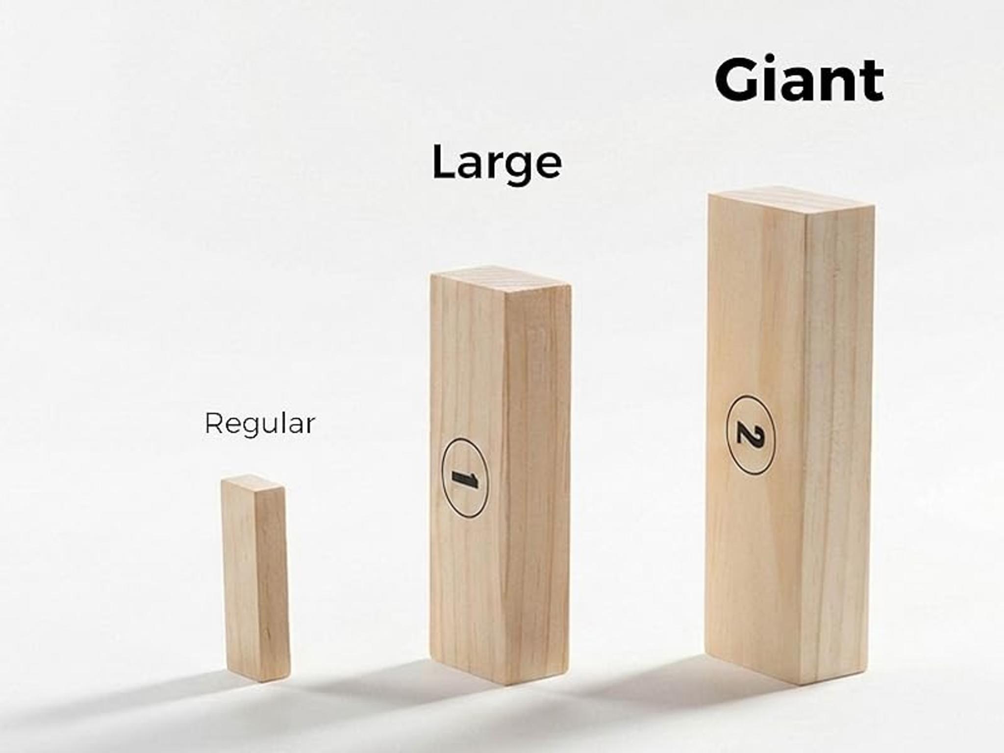 Giant Wooden Tower Stacking Game with Custom Rule Board and Carrying Case image 10