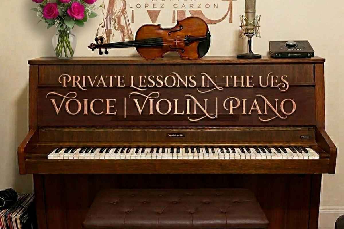 Monica Lopez's piano studio background