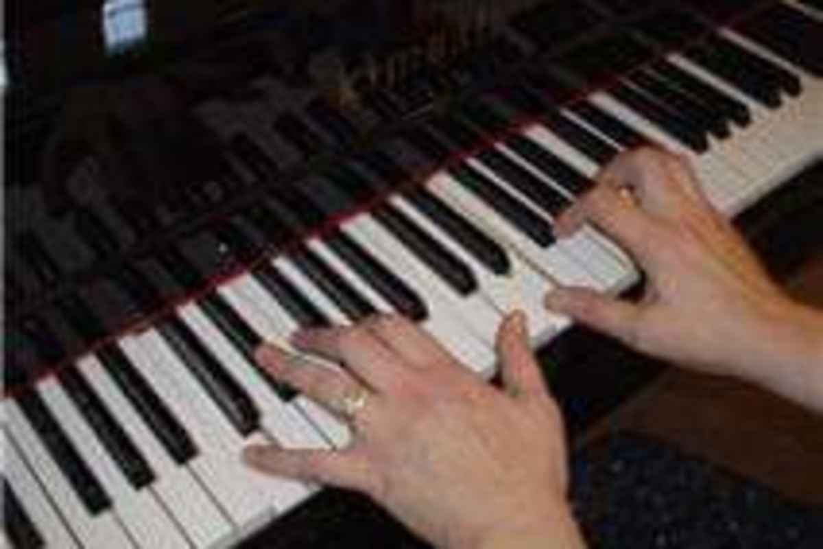 Lee Scherman's piano studio background