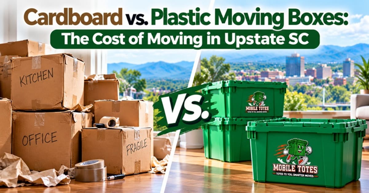 cardboard vs. plastic moving totes for moving