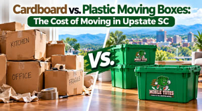 cardboard vs. plastic moving totes for moving