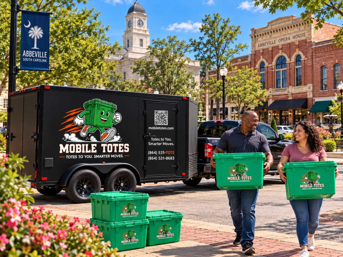mobile totes moving box rental in Abbeville SC