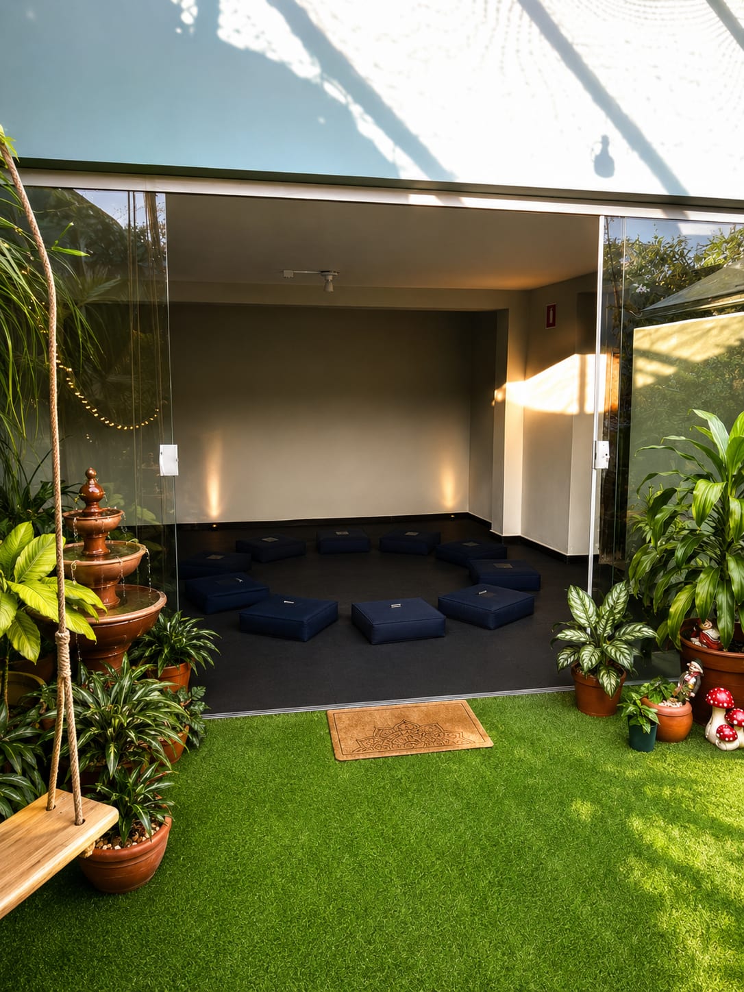 Sala coletiva para práticas e vivências