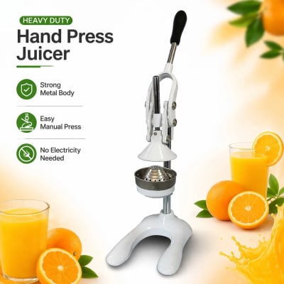 Heavy Duty Hand Press Juicer White