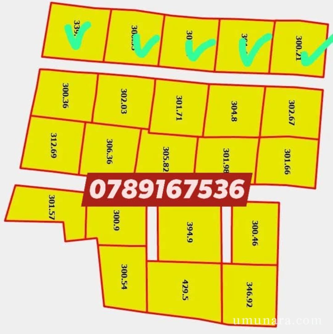 Ibibanza bigurishwa muri site 