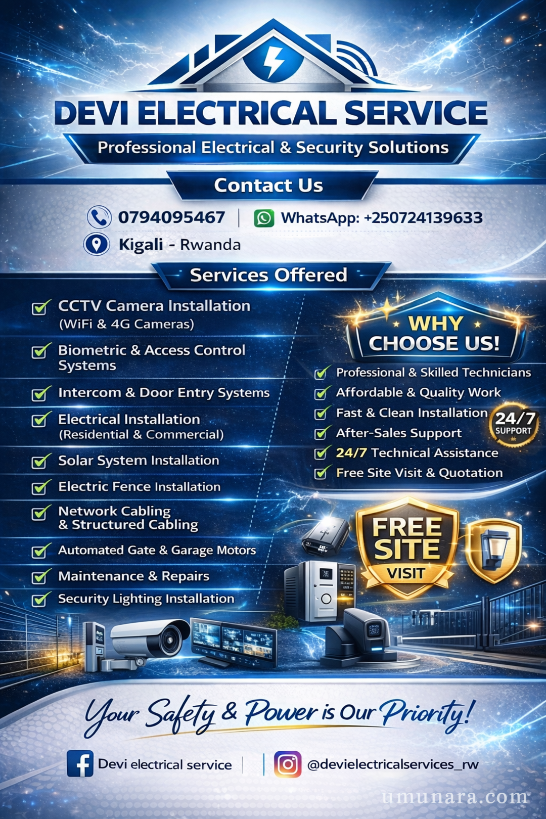 📢 Devi Electrical Service – Full Security & Electrical Solutions ⚡🔒📹